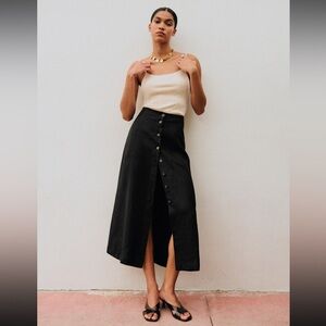 Sezane Fidji Skirt, FR34 / US 2 NWT in black